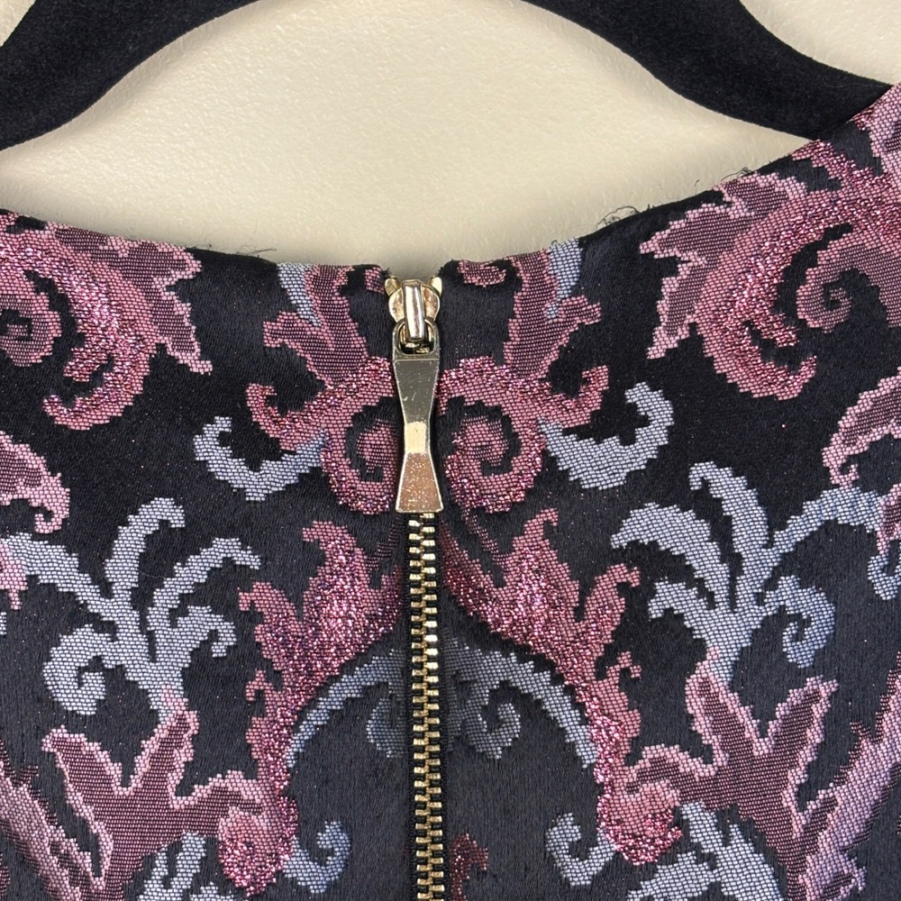 KATE SPADE Tapestry Jacquard Mini Dress Multi Women Size 2 Sleeveless Formal‎ - Picture 8 of 10